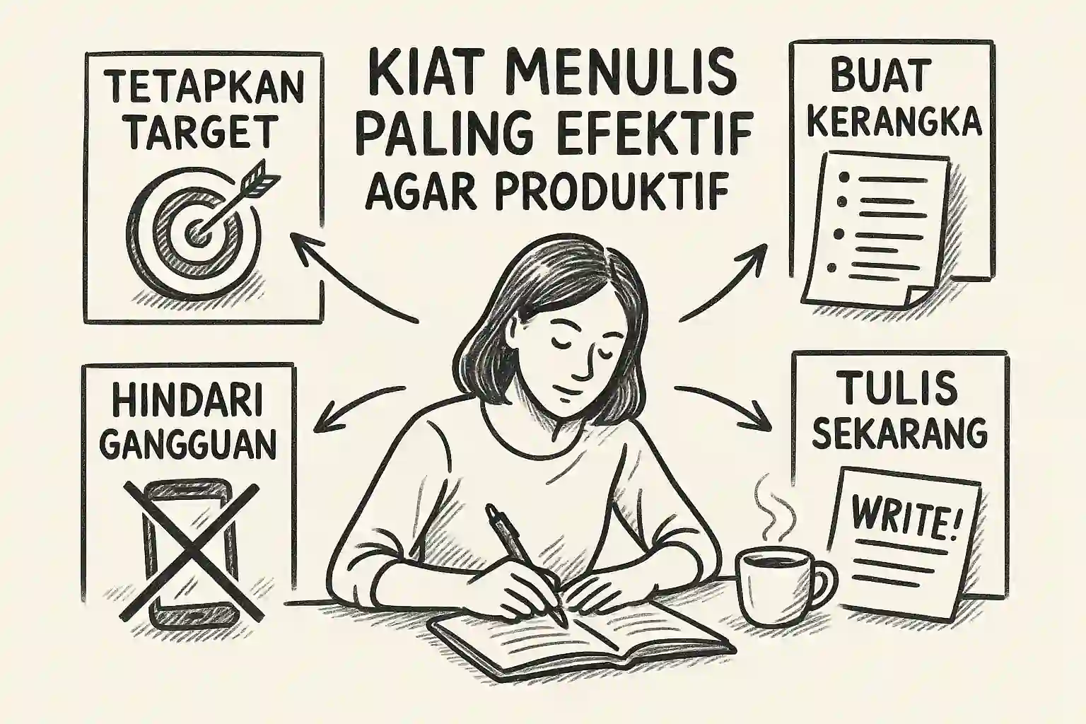 Kiat Menulis Paling Efektif Agar Produktif