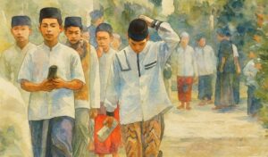 Ilustrasi Santri di Pesantren