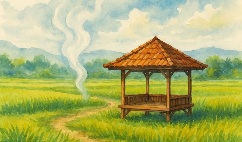 Ilustrasi Surga di Balik Hembusan Napas