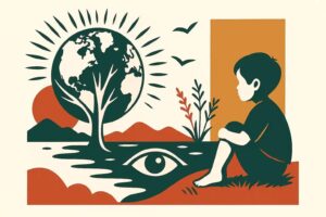 Ilustrasi Denai Merdeka: Alam dan Jiwa Indonesia