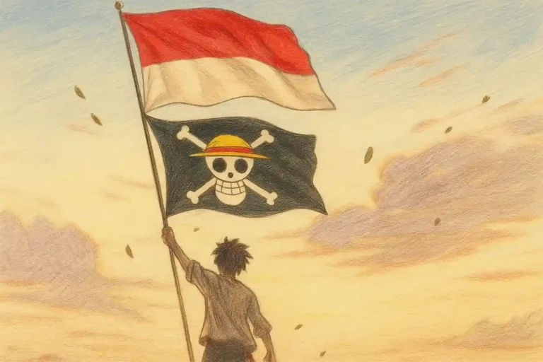 Ilustrasi Bendera Bahagia
