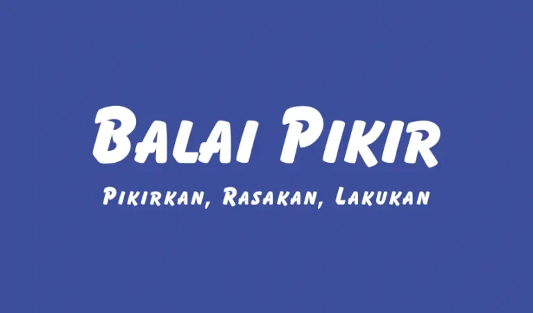 Pesan Redaksi Balai Pikir