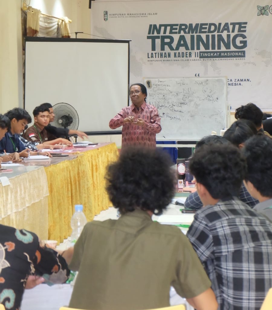 MHR Shikka Songge pada Agenda Perkaderan HMI: Intermediate Training HMI Cabang Maros, Badko Sulsel, Mei 2026 (Sumber: Istimewa) 